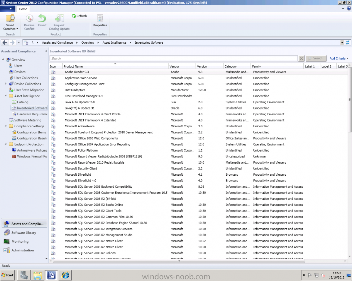 Sccm 2012 Software Inventory Report
